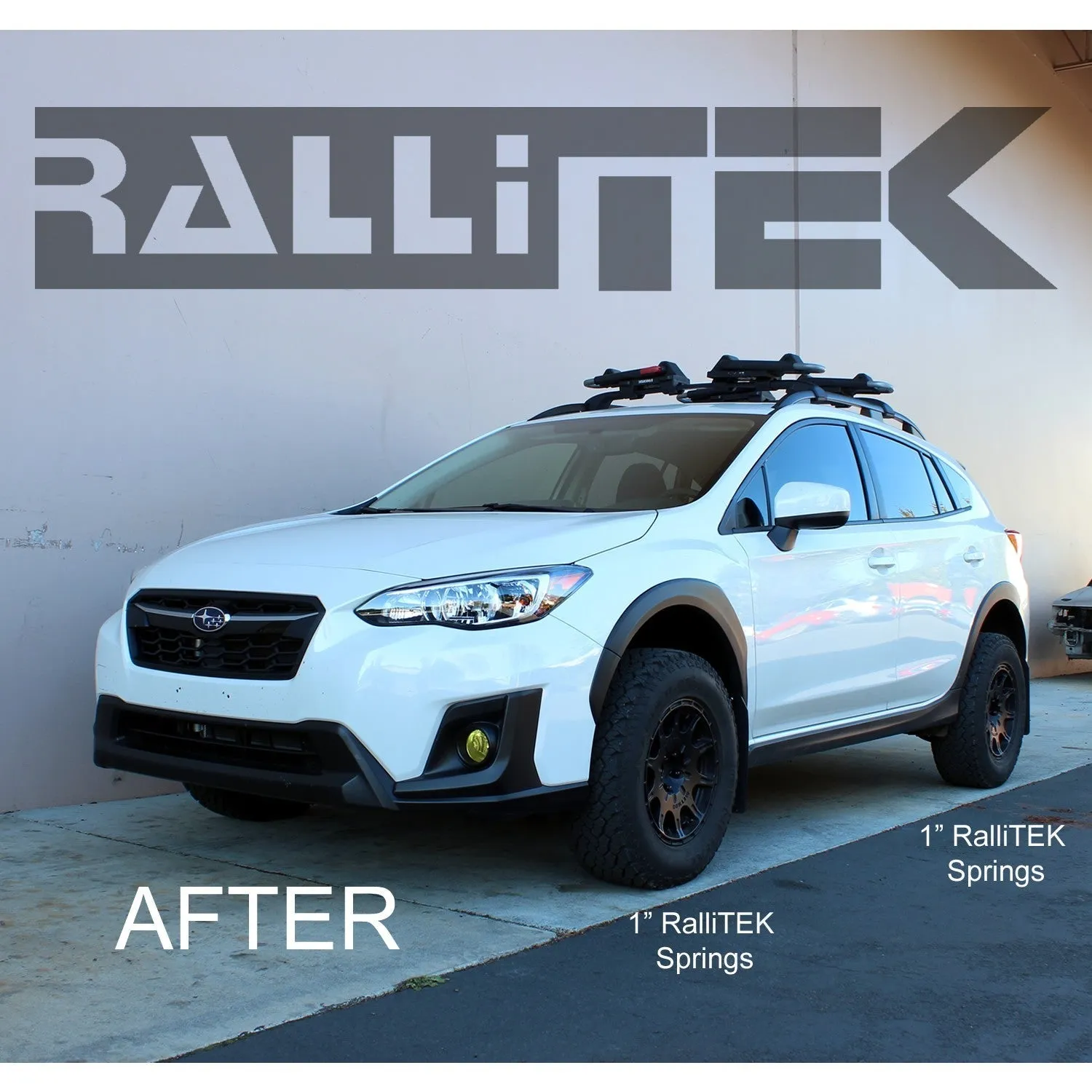 1" Rear Raised Overload Springs & OEM Struts - Fits 2018-2023 Subaru Crosstrek