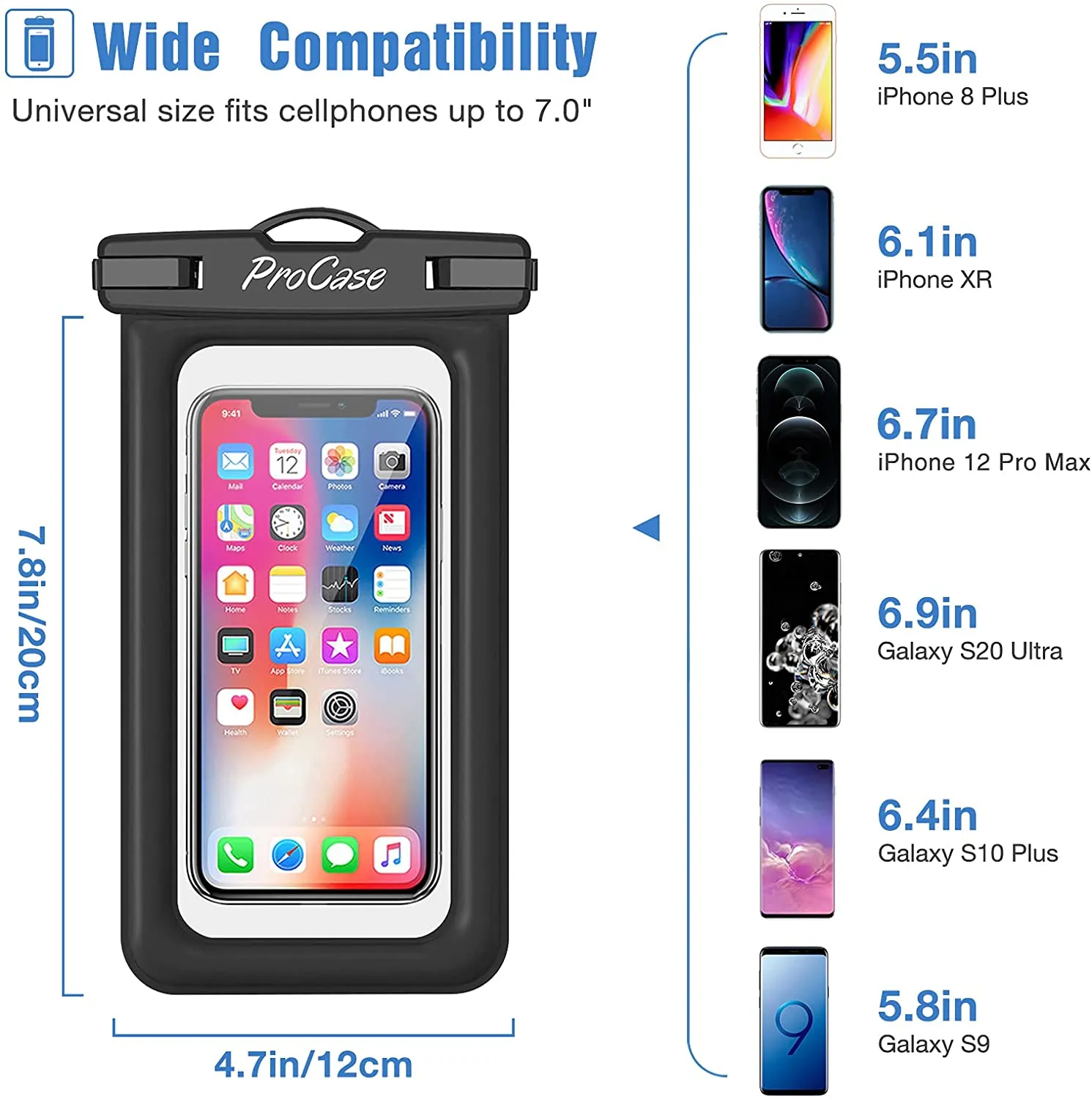 (2 Pack) Floating Waterproof Phone Case | ProCase