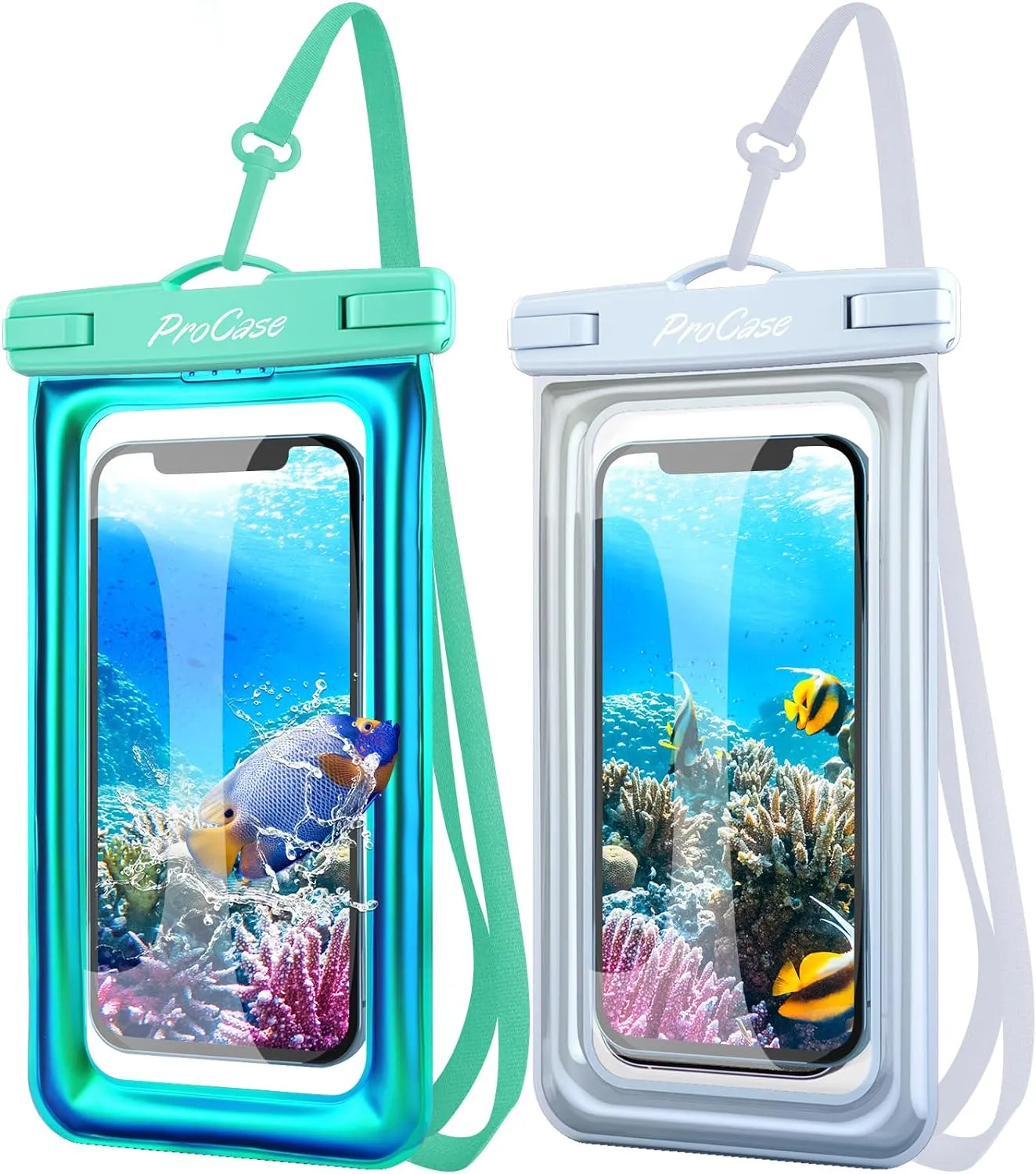 (2 Pack) Floating Waterproof Phone Case | ProCase