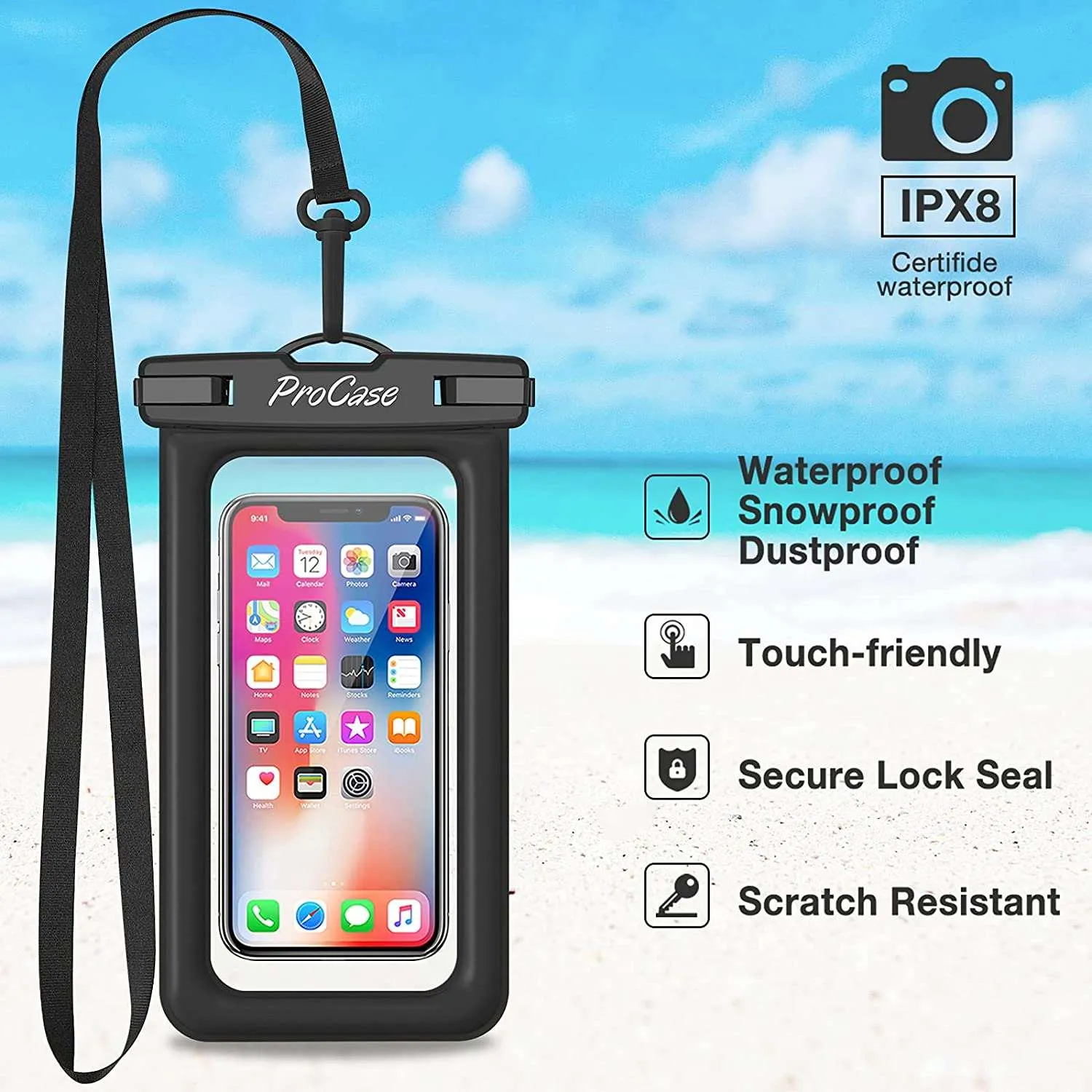 (2 Pack) Floating Waterproof Phone Case | ProCase