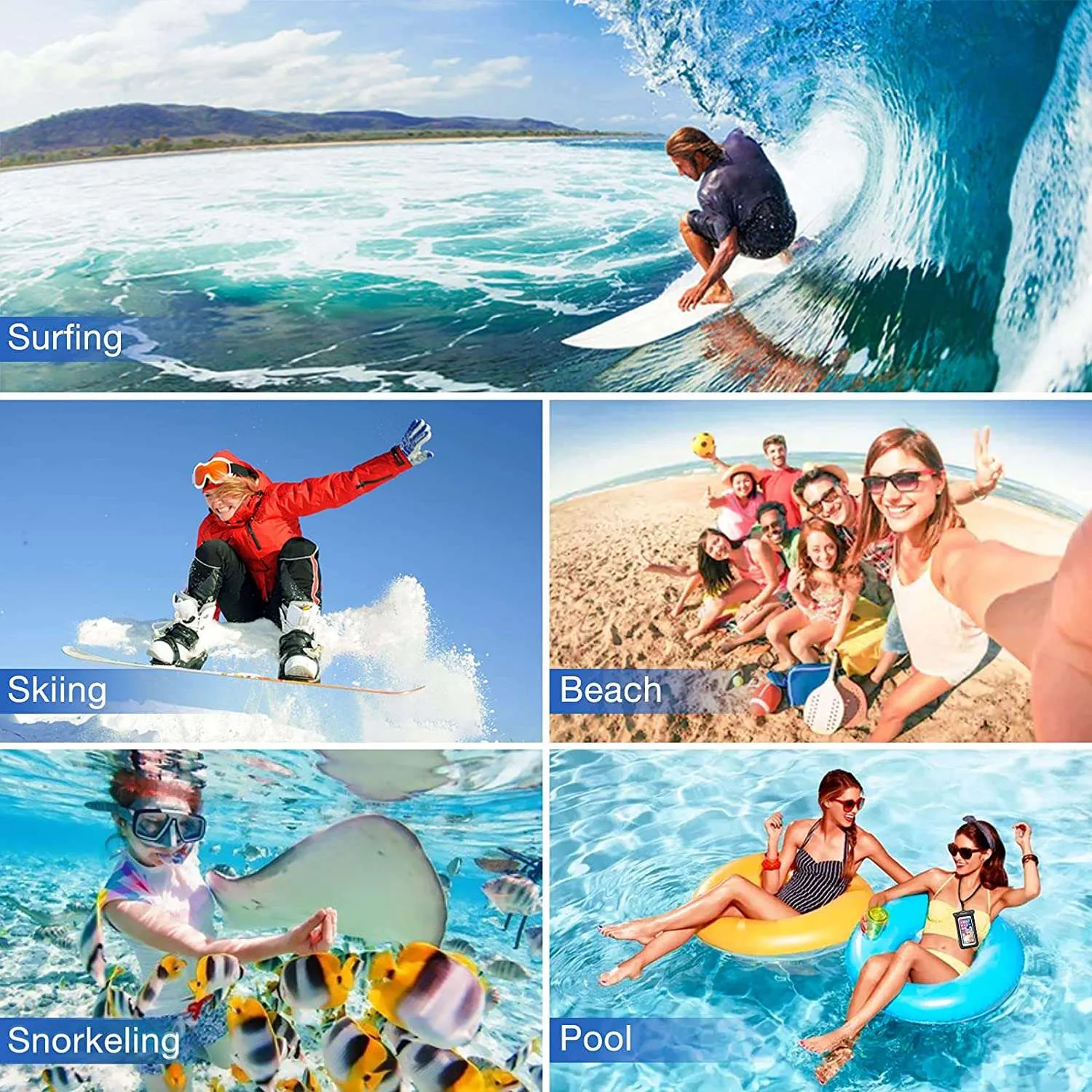 (2 Pack) Floating Waterproof Phone Case | ProCase