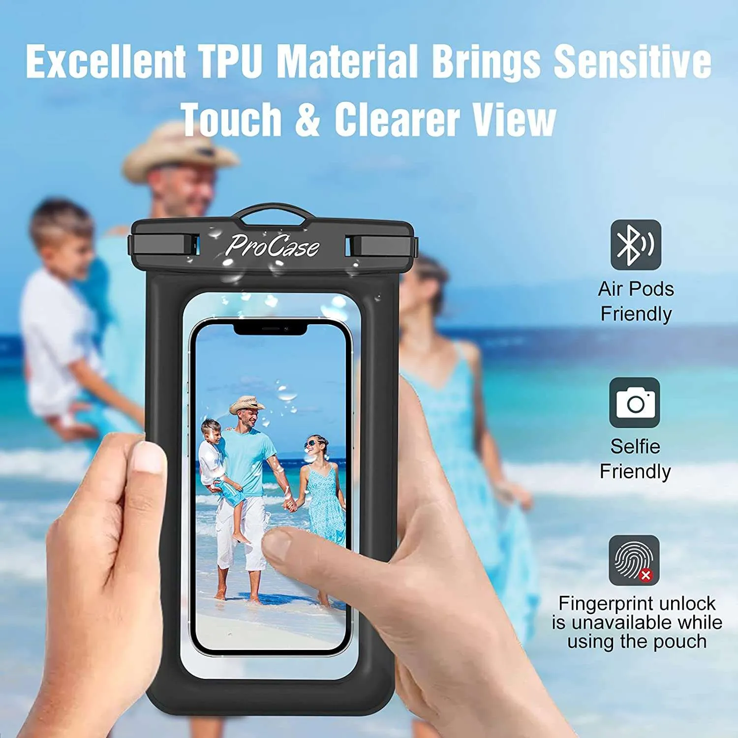 (2 Pack) Floating Waterproof Phone Case | ProCase