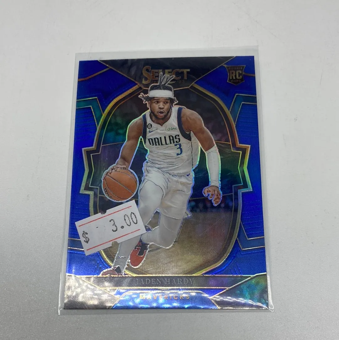 2022-23 Panini Select #80 Jaden Hardy Concourse Blue RC Rookie