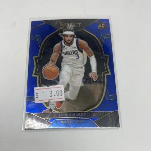 2022-23 Panini Select Jaden Hardy Blue Concourse Rookie RC #80 Dallas Mavericks