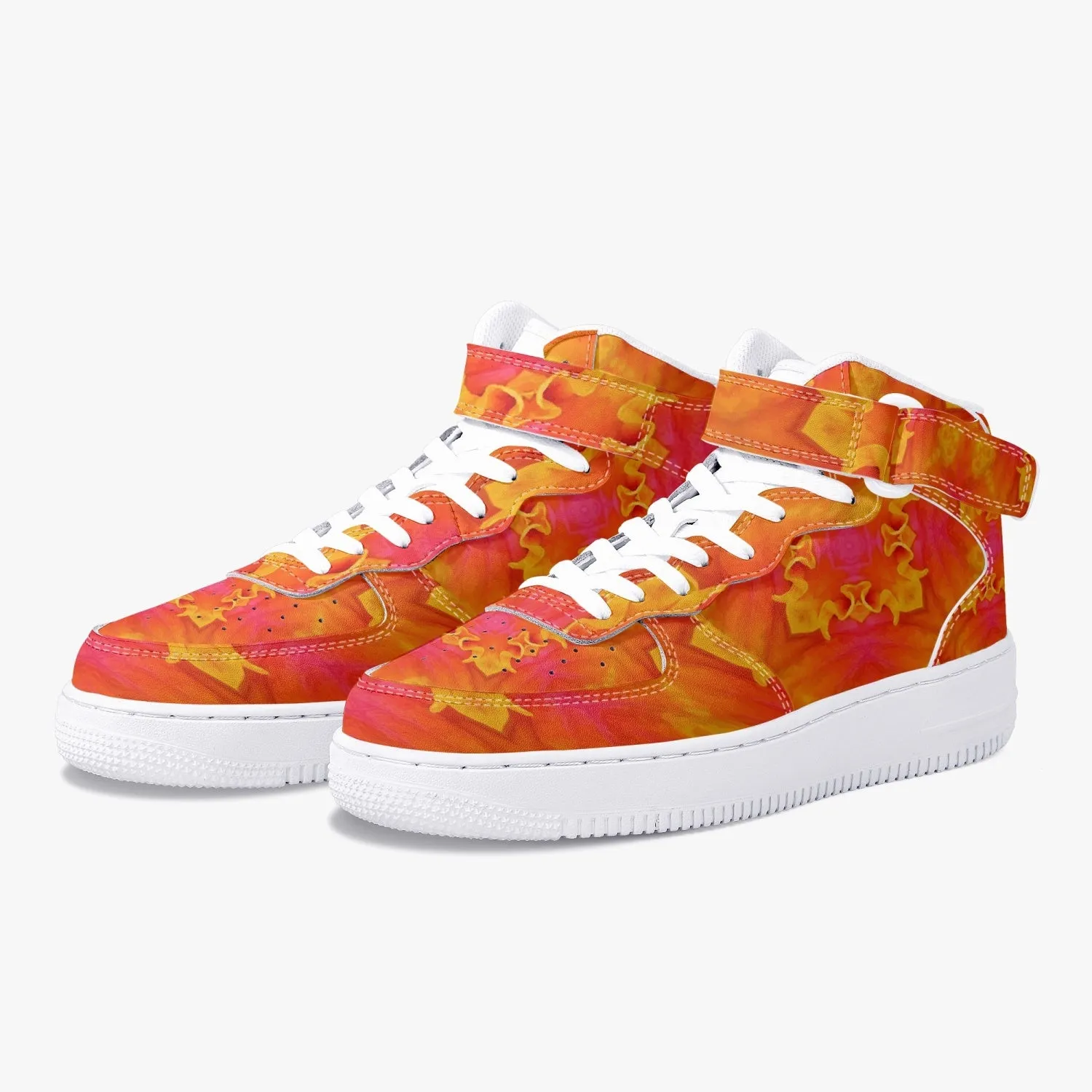 284. New High-Top Leather Sports Sneakers