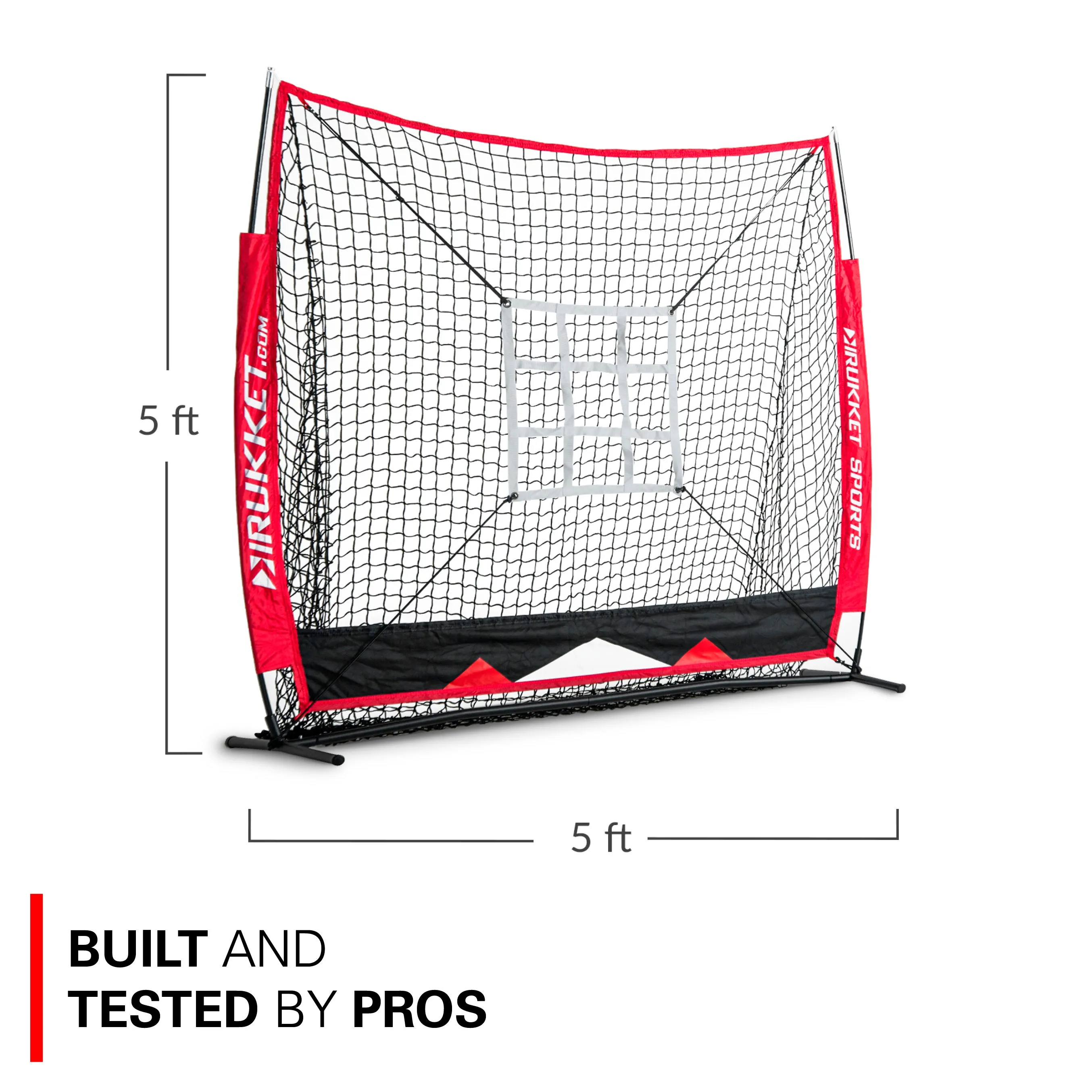 5x5 Baseball / Softball Net w/ Strike Zone Target