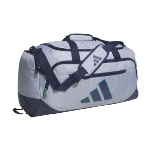 adidas Defender 5 Duffel, Twill Grey/Dark Blue/Semi Court Green, Medium (59L)