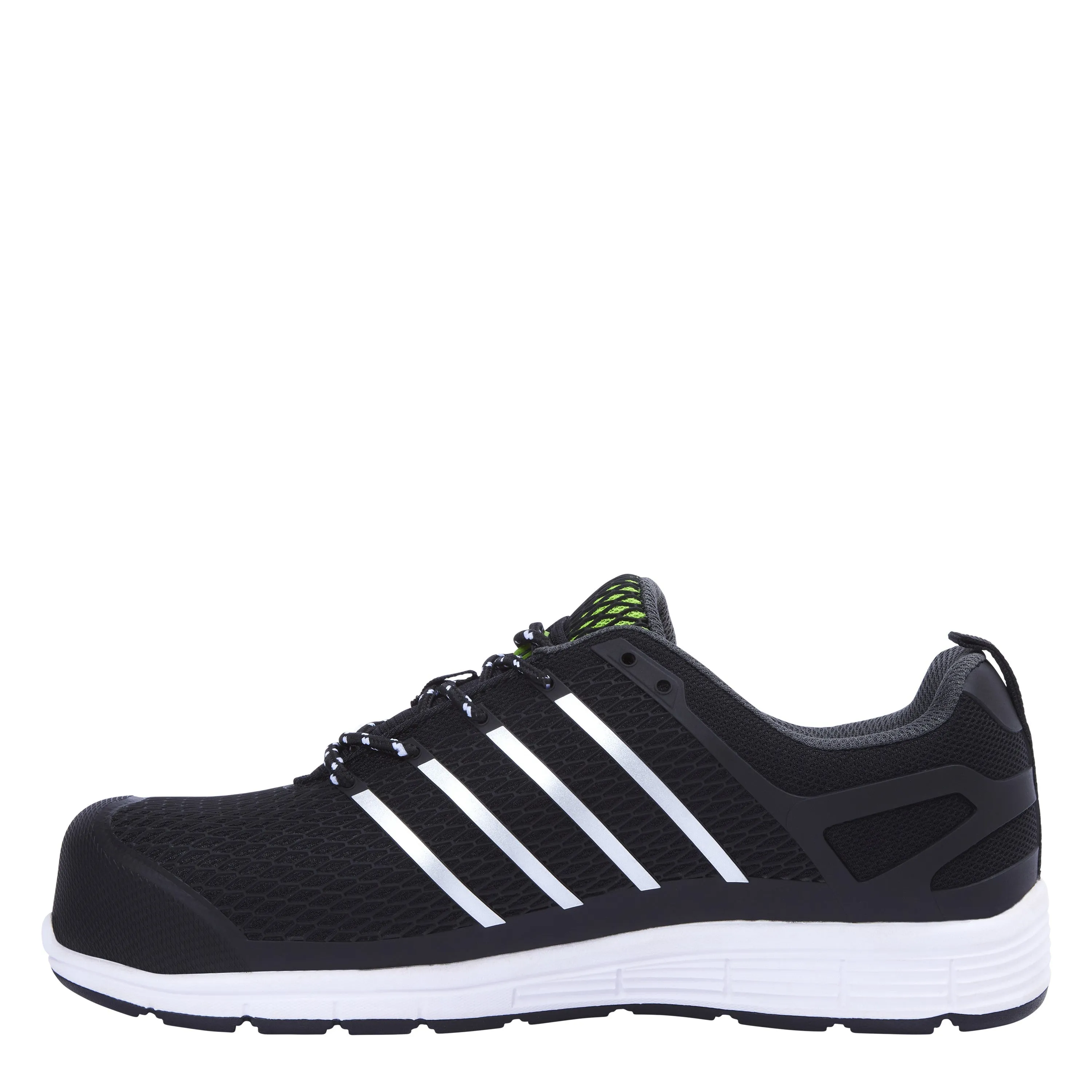 Apache Mens Motion Water Resistant Safety Work Shoe Trainer -BLACK