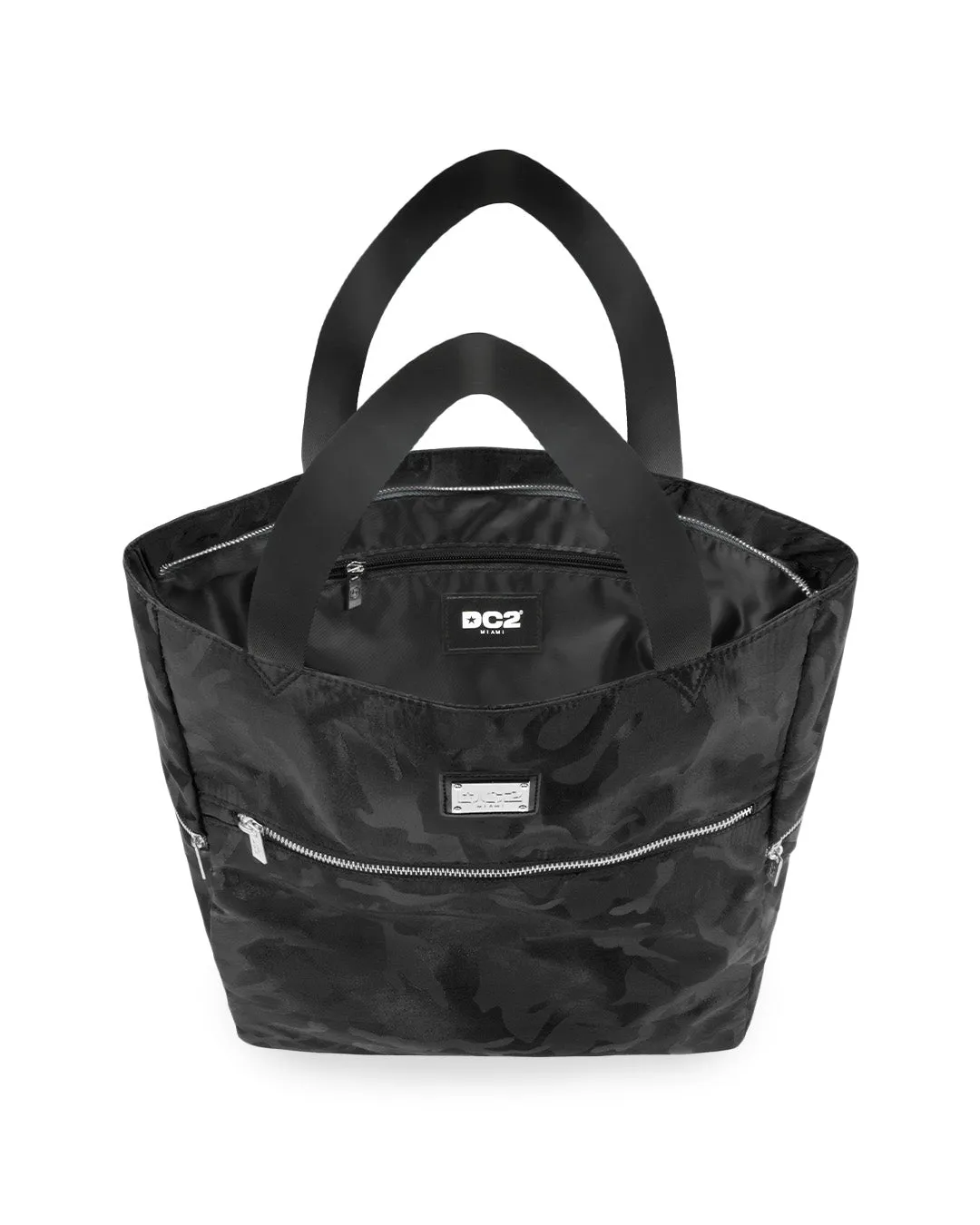 BLACK CAMO - Poolside Tote Bag Foldable/Portable