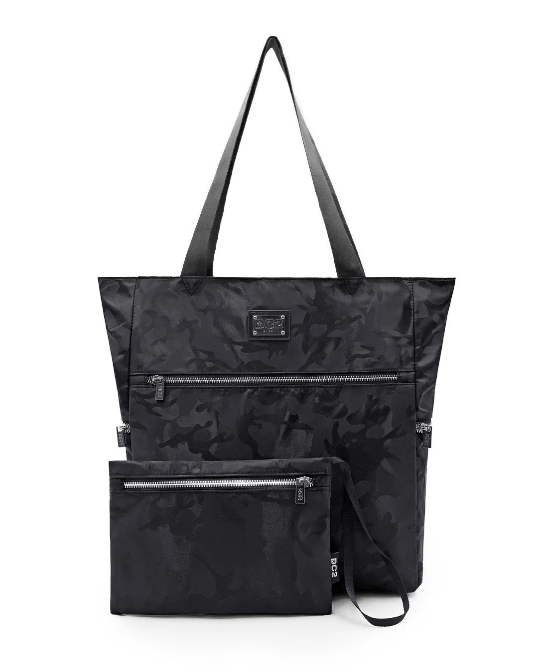 BLACK CAMO - Poolside Tote Bag Foldable/Portable