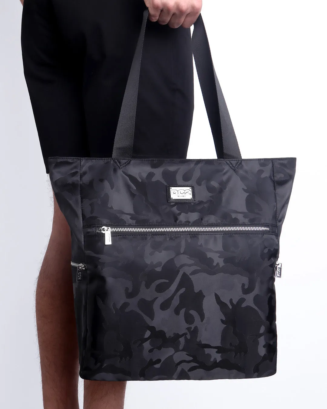 BLACK CAMO - Poolside Tote Bag Foldable/Portable