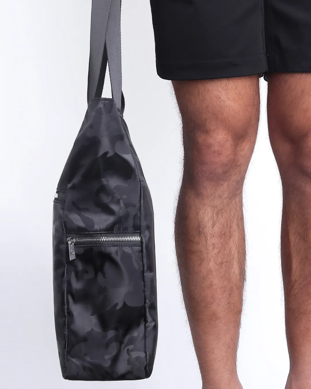BLACK CAMO - Poolside Tote Bag Foldable/Portable