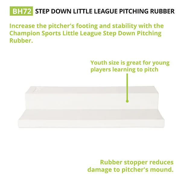 Champion Sports Step Down Youth Pitching Rubber