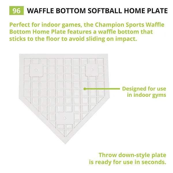 Champion Sports Waffle Bottom Home Plate