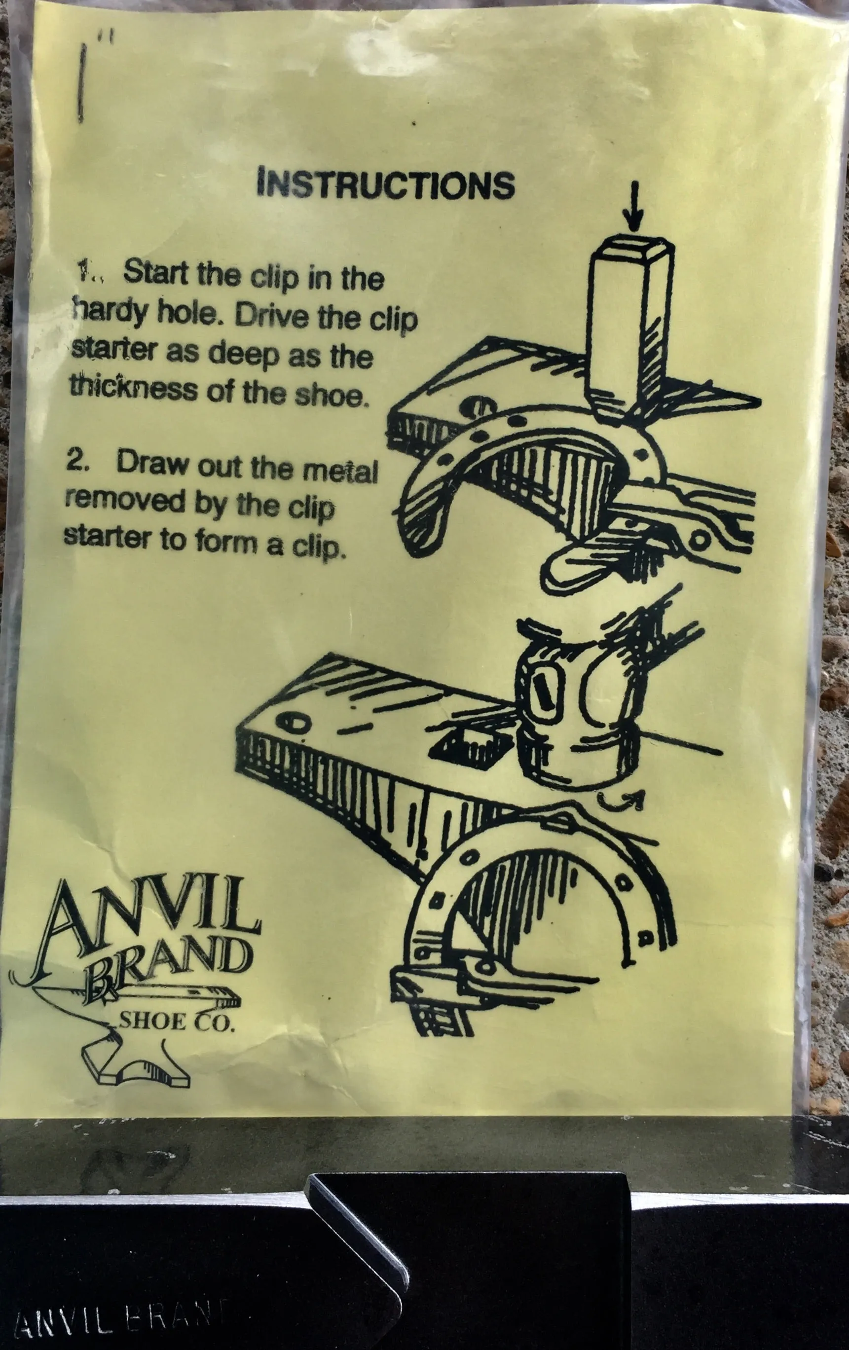 Clip Starter 1" For Forging Horseshoes