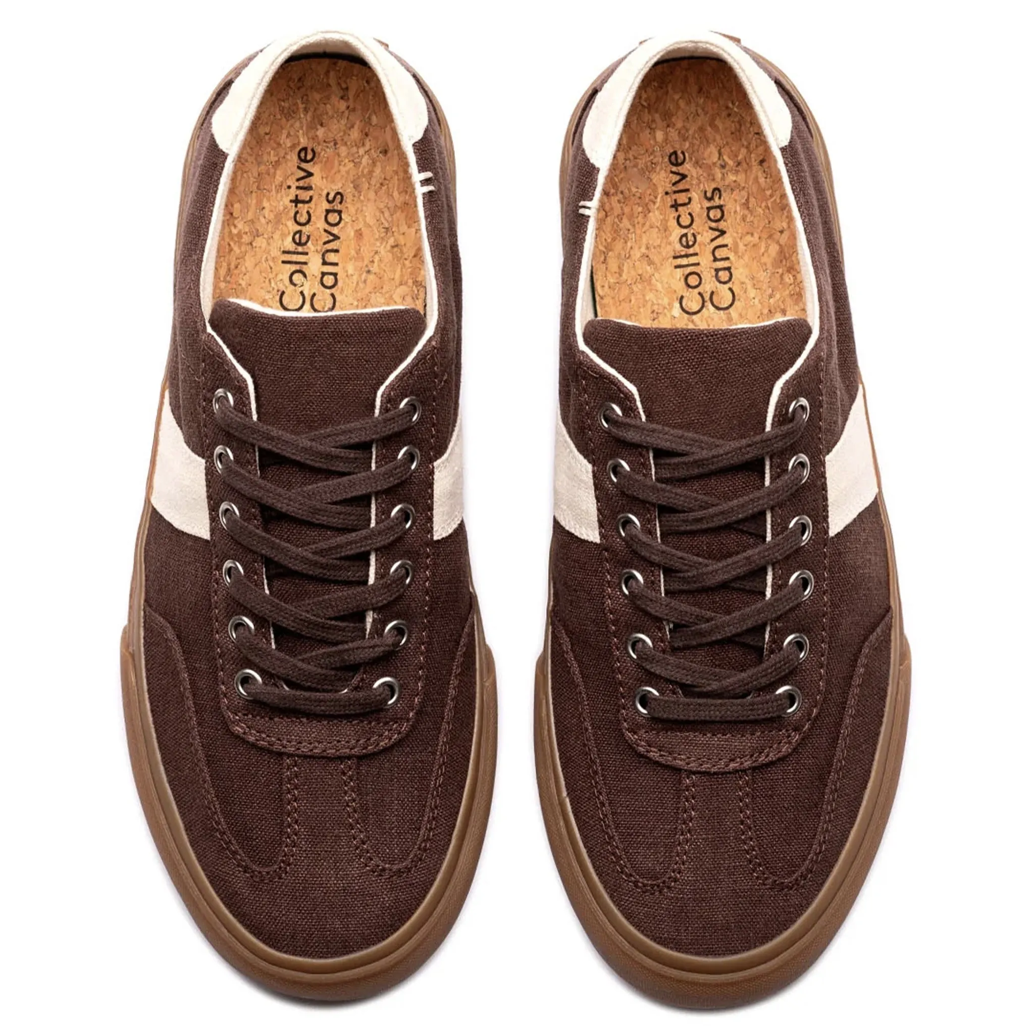 Collective Canvas Veld Hemp Shoes - Coffee & Ecru