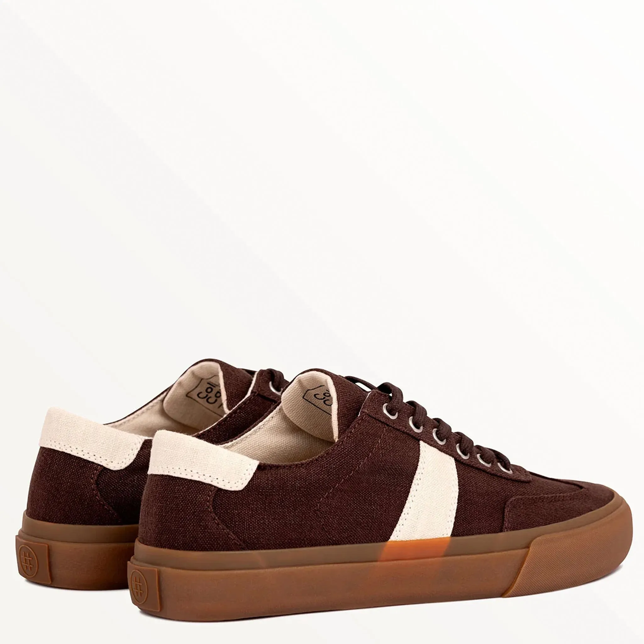 Collective Canvas Veld Hemp Shoes - Coffee & Ecru