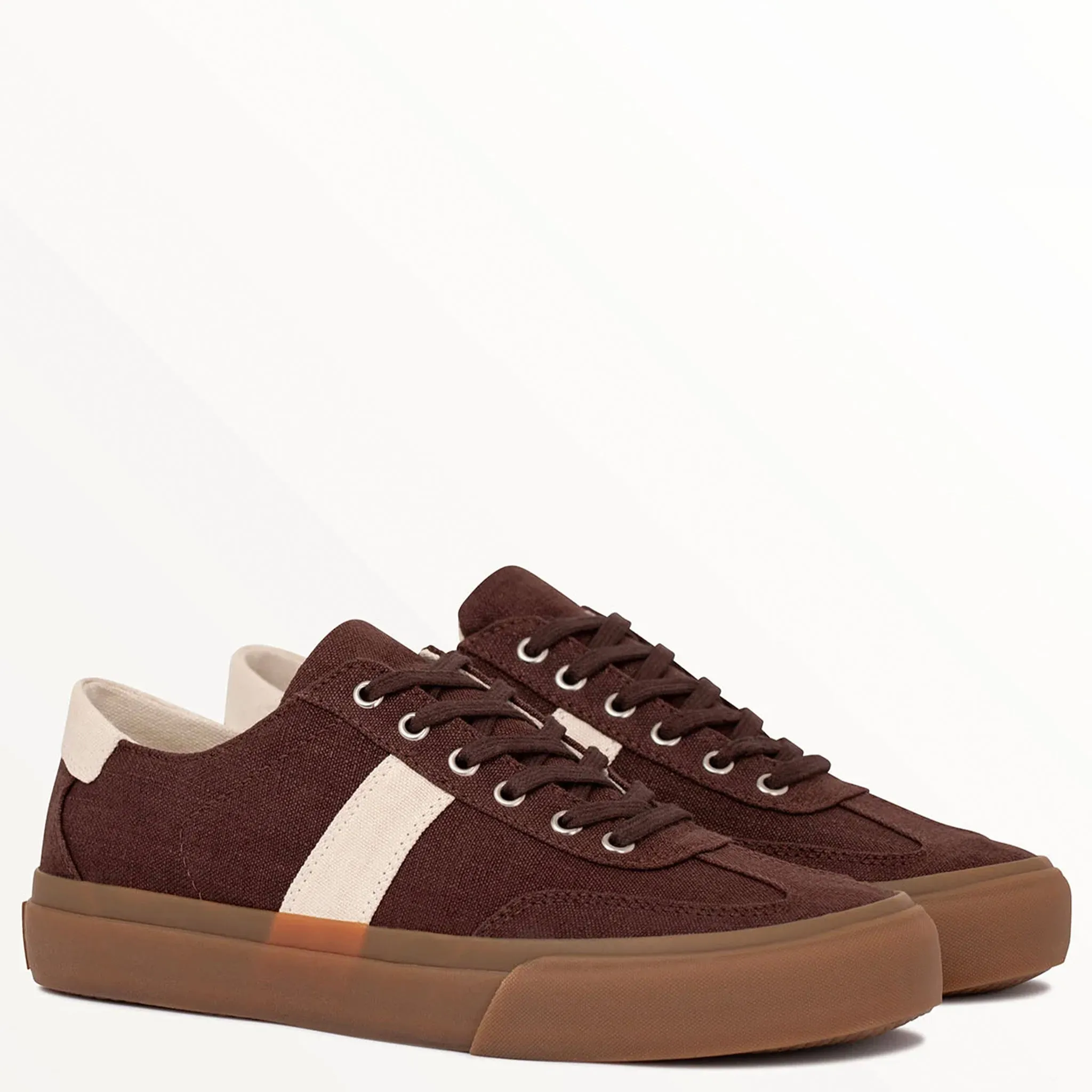 Collective Canvas Veld Hemp Shoes - Coffee & Ecru