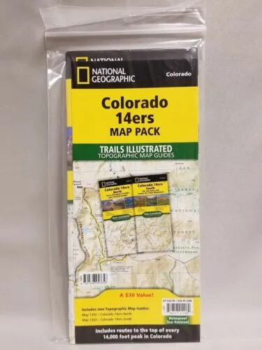 Colorado 14ers Topographic Map Guide Bundle Pack TI01021206B