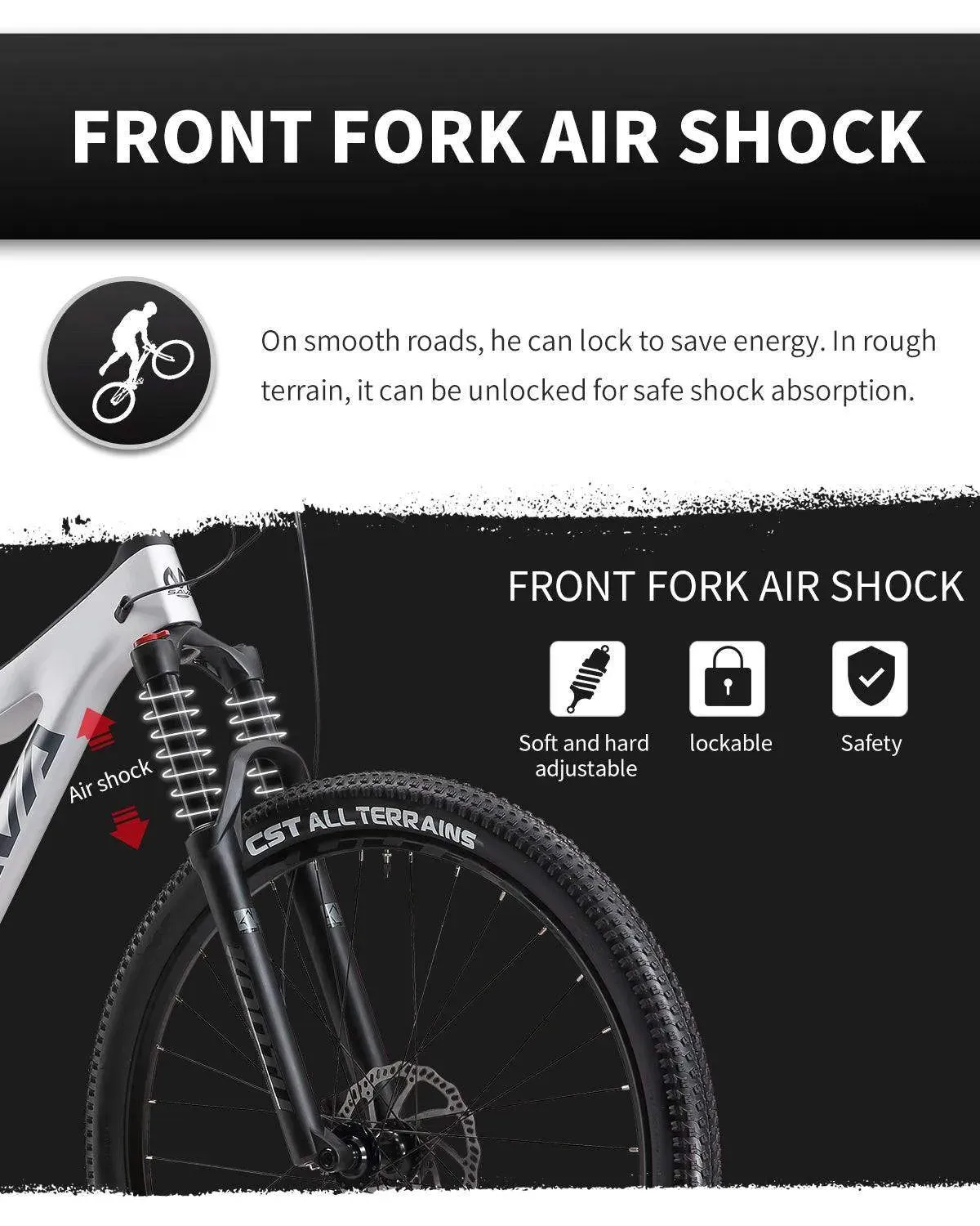 DENON6.0 Full Suspension Carbon Mountain Bike 12S