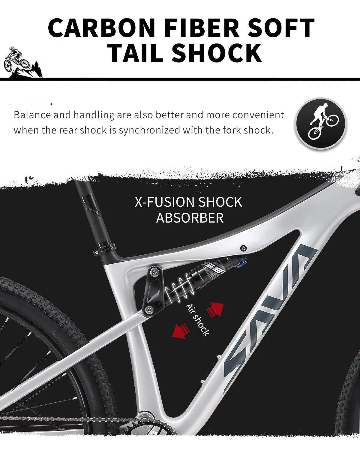 DENON6.0 Full Suspension Carbon Mountain Bike 12S
