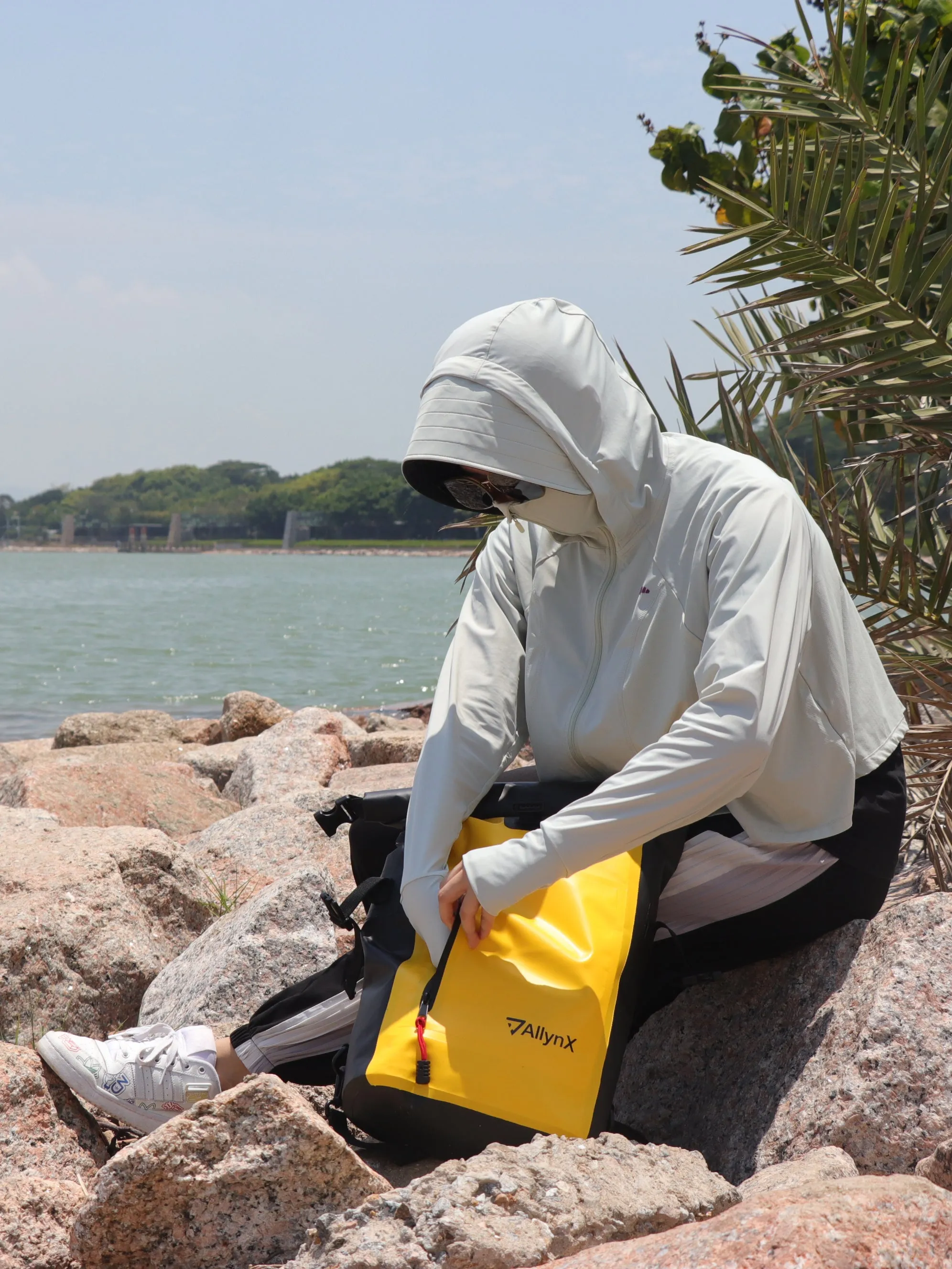 Dry bag Waterproof Backpack With Zipper Pocket 25L Yellow