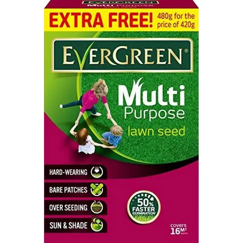 Evergreen Multi Purpose Grass Seed - 480g - 1.6kg