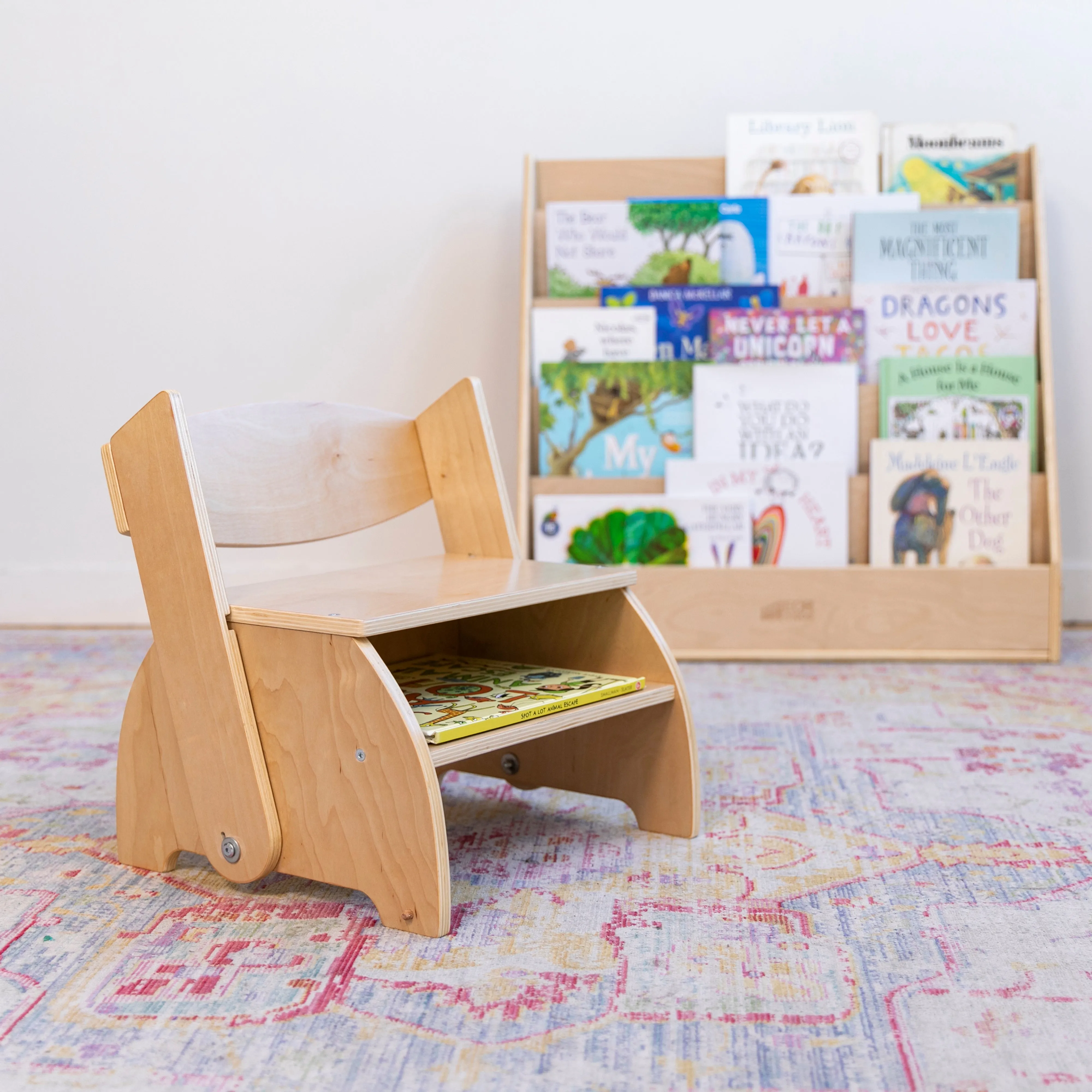 Flip-Flop Step Stool and Chair, Kids Furniture