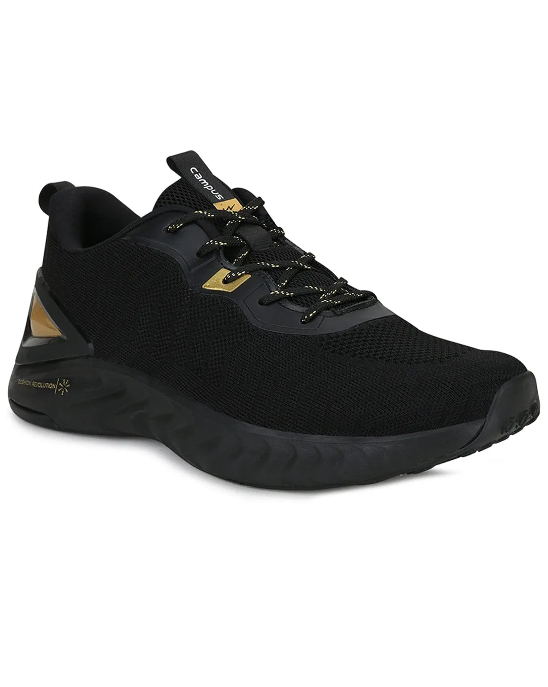FUZION Black Men's Running Shoes