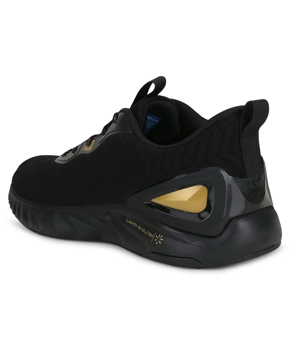 FUZION Black Men's Running Shoes