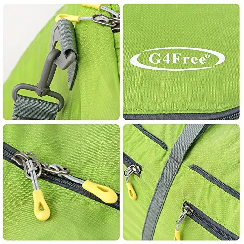 G4Free 60L Large Travel Duffel Bag Lightweight Foldable Sports Duffels Travel Duffels Luggage