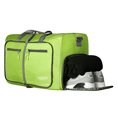 G4Free 60L Large Travel Duffel Bag Lightweight Foldable Sports Duffels Travel Duffels Luggage