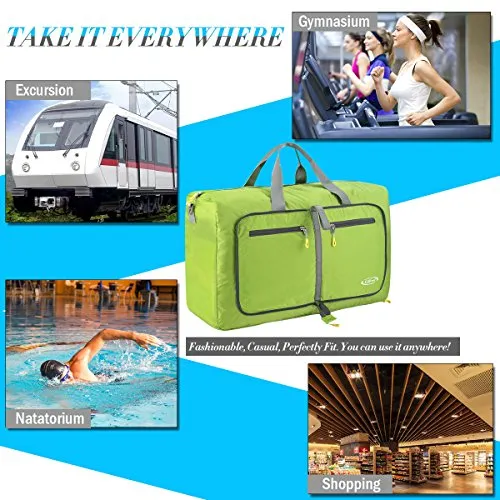 G4Free 60L Large Travel Duffel Bag Lightweight Foldable Sports Duffels Travel Duffels Luggage