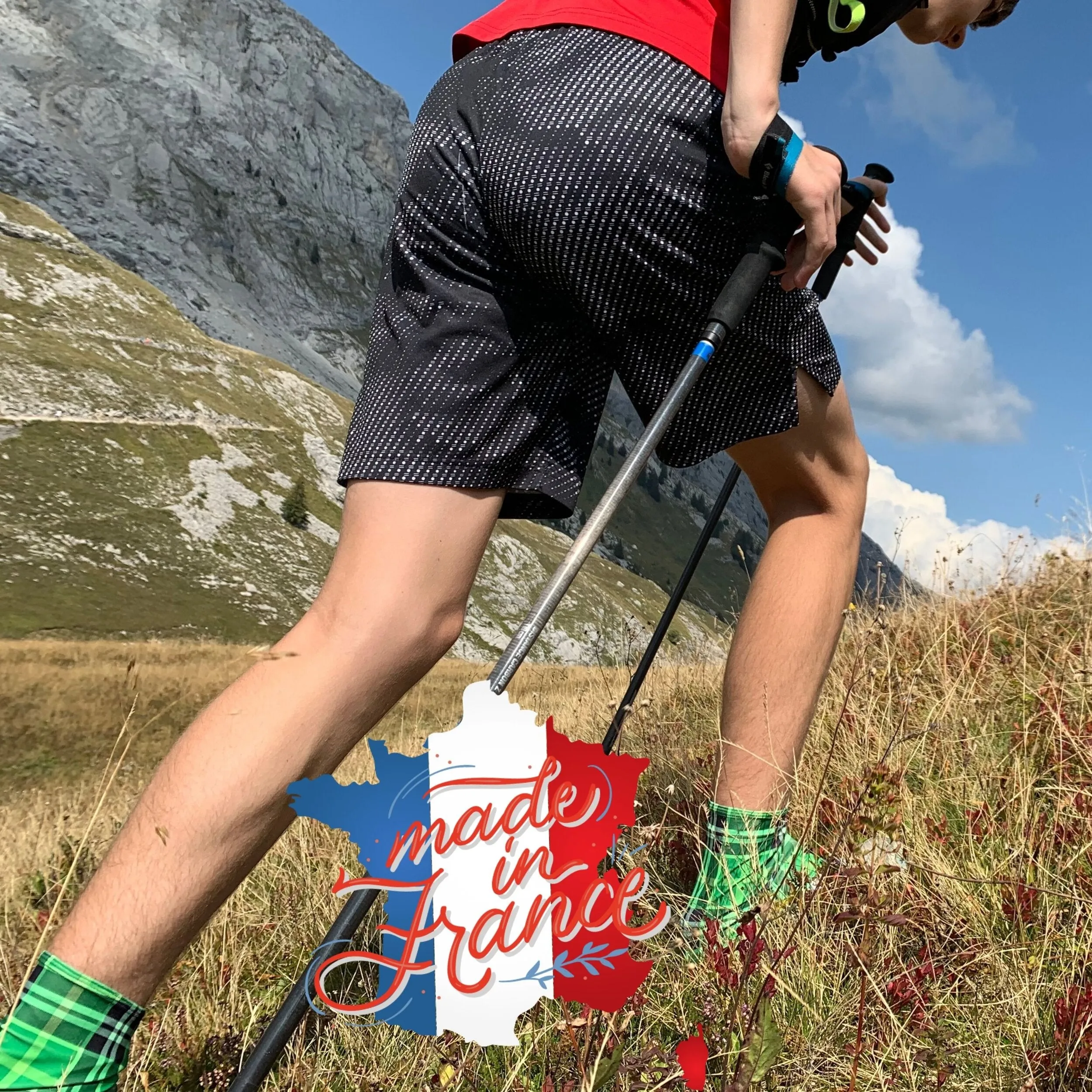 Gaiter Pods Trail Running Gaiters - French Flag