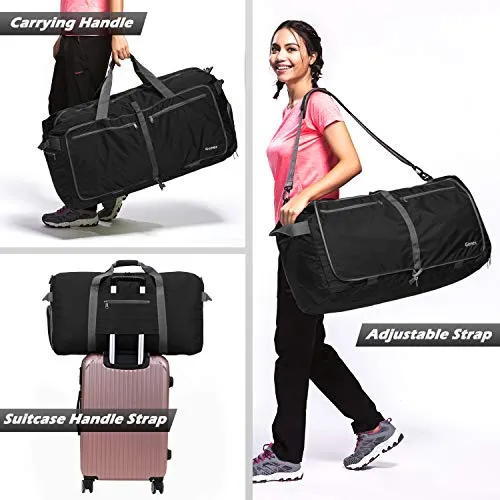Gonex 150L Extra Large Duffle Bag, Packable Travel Luggage Shopping XL Duffel Black
