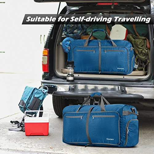Gonex 150L Extra Large Duffle Bag, Packable Travel Luggage Shopping XL Duffel Deep Blue