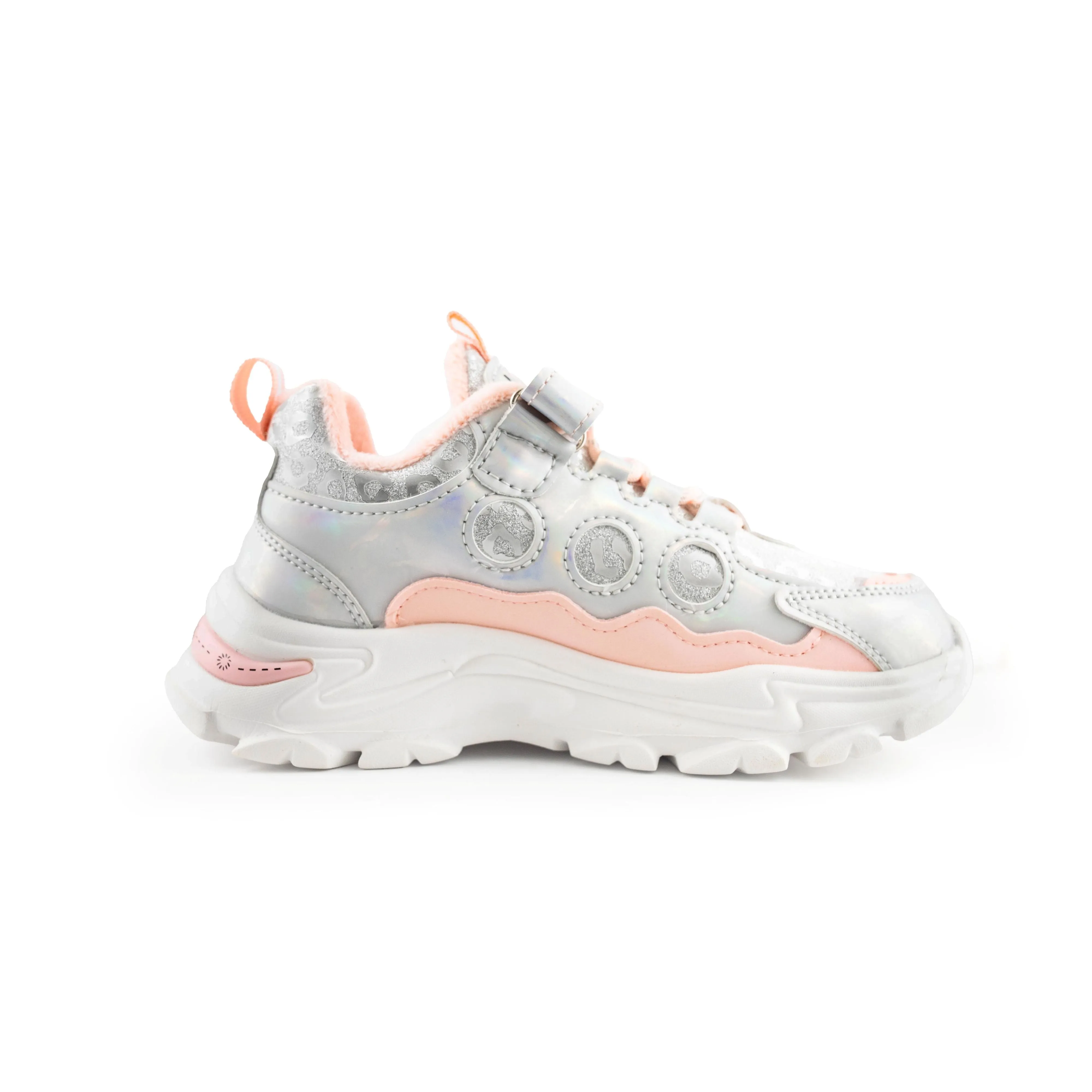 Kids'/Youth Girls Sneaker With Cartoon Girl Print 1138 Pink