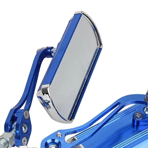 LICHTS Bicycle Rear View Mirror Handlebar Bikes Viewing Mirror Pair Blue
