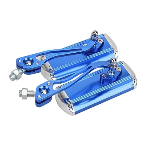 LICHTS Bicycle Rear View Mirror Handlebar Bikes Viewing Mirror Pair Blue