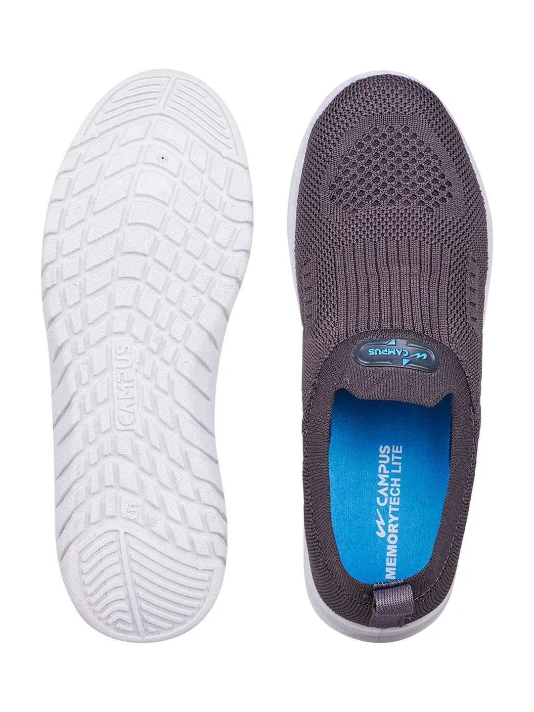 LW-101 Grey Women's Slip-ons