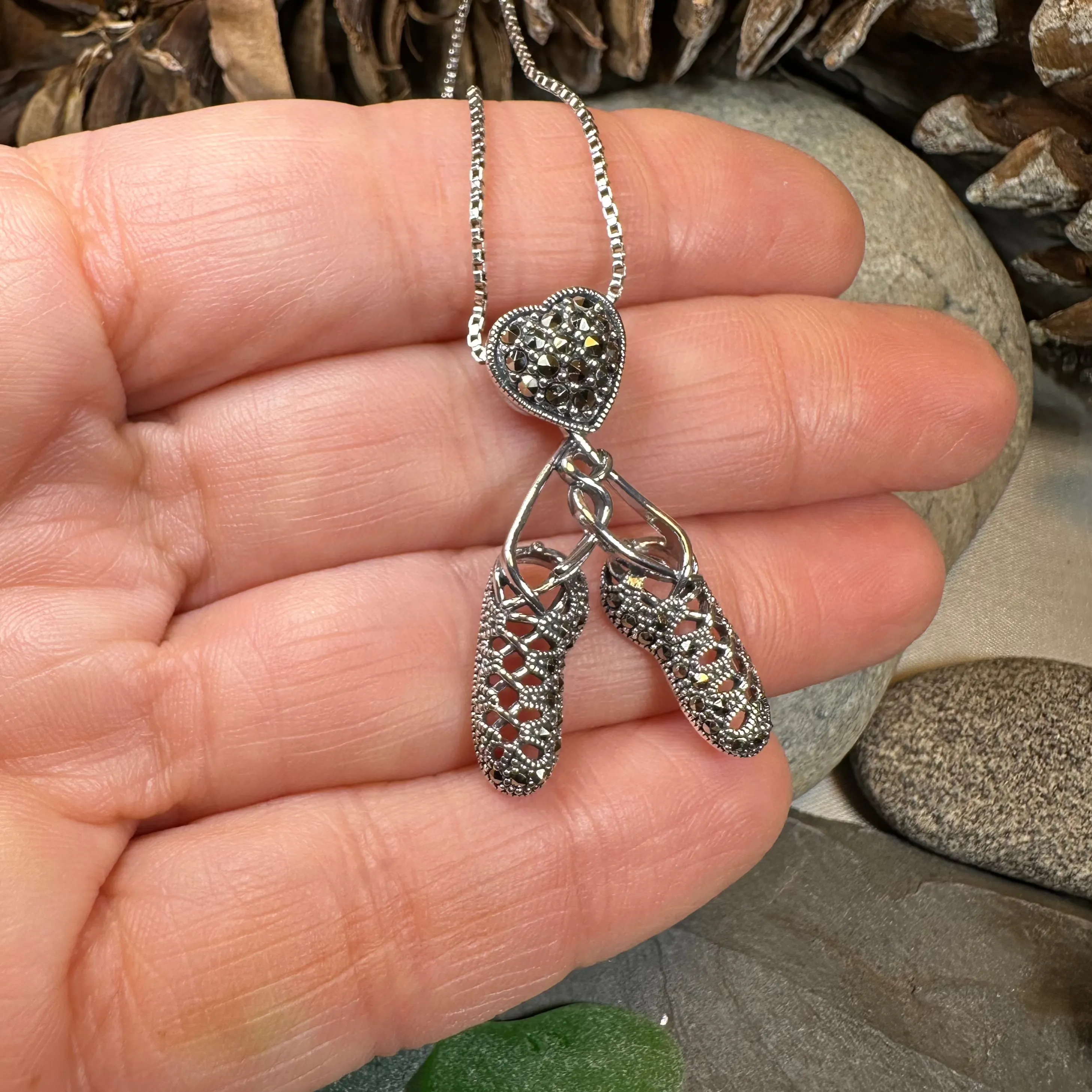 Marcasite Ghillies Irish Dance Necklace