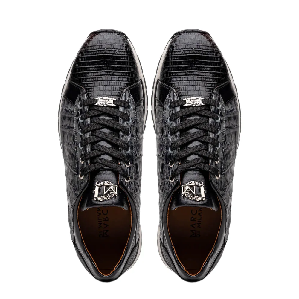 Marco Di Milano Portici Caiman-lizard Teju and Rubber Gray
