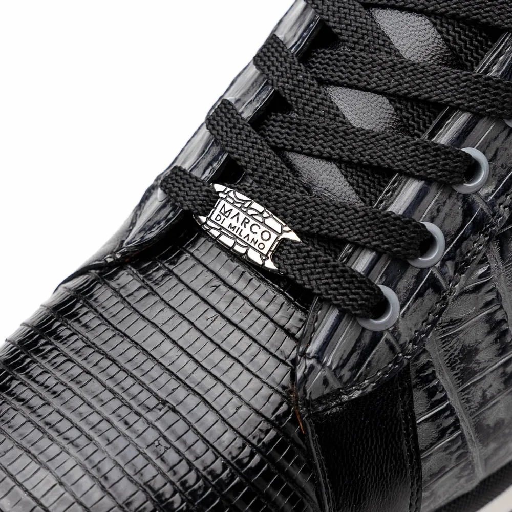 Marco Di Milano Portici Caiman-lizard Teju and Rubber Gray