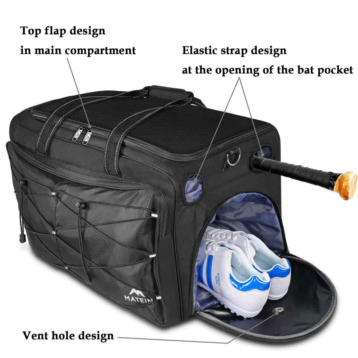 Matein Baseball Duffle Bag