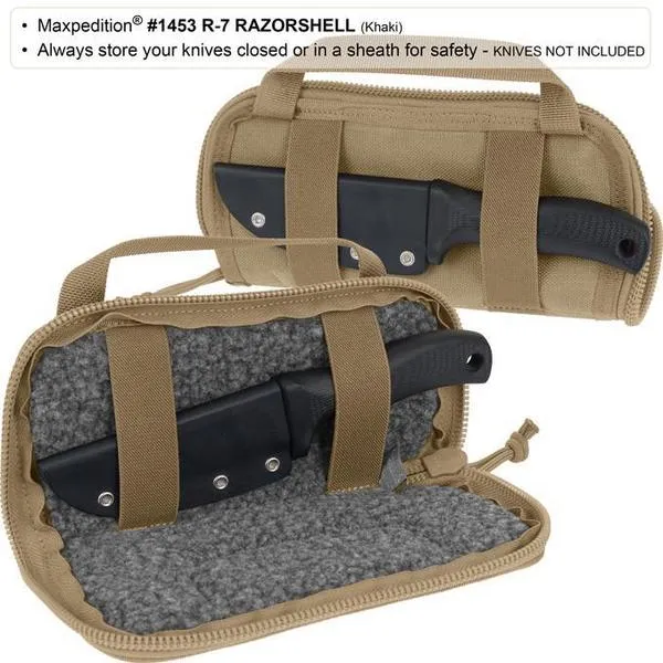 Maxpedition R7 Razorshell 7" Knife Case (black)