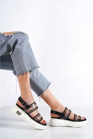 Mirmar sports women's black summer sandals