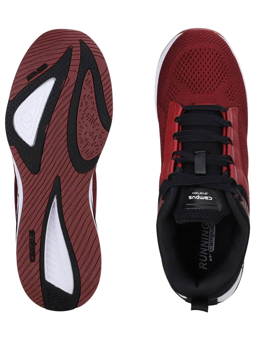 NARCOS Maroon Men's Running Shoes
