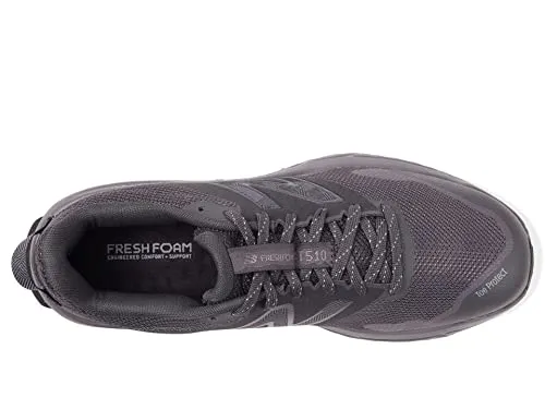 New Balance Men's Fresh Foam 510 V6 Trail Running Shoe, Black/Grey Matter/Magnet, 9 X-Wide