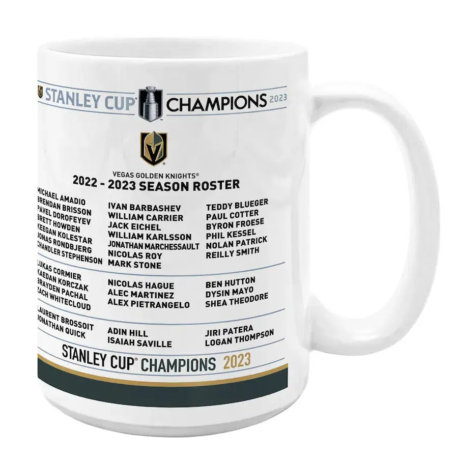 NHL Las Vegas Knights SC Champs Roster 15oz Coffee Mug