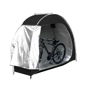 Outdoor Waterproof Bicycle Storage Shed Oxford 210D Heavy Duty Bike Tent(Black)